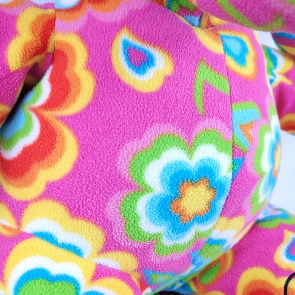 Melissa & Doug, Sally The Elephant, Pink Flower Power, Retro Stuffed Animal - Picture 6 of 8